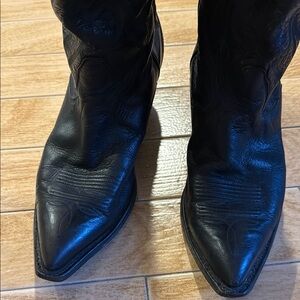 Thieves Market Black Leather Women’s Cowboy Boots